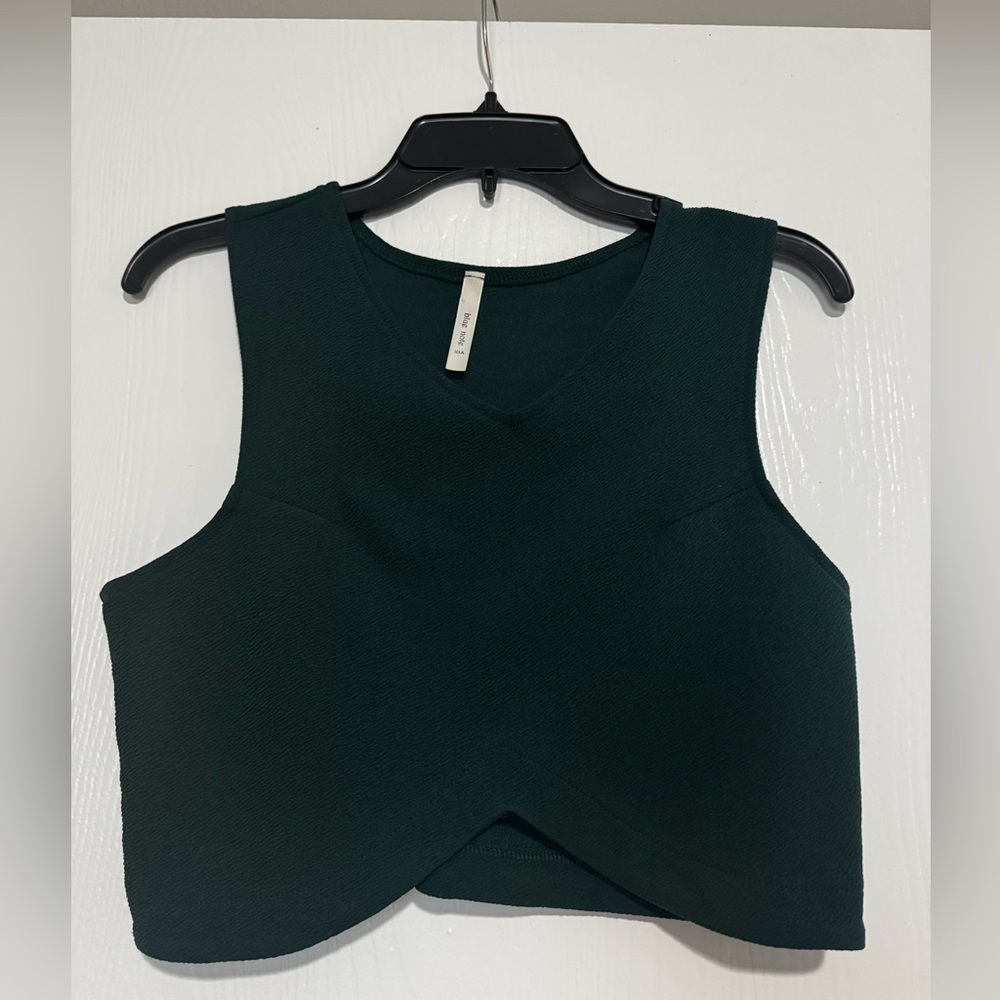 Chic Dark Green Crop Top
